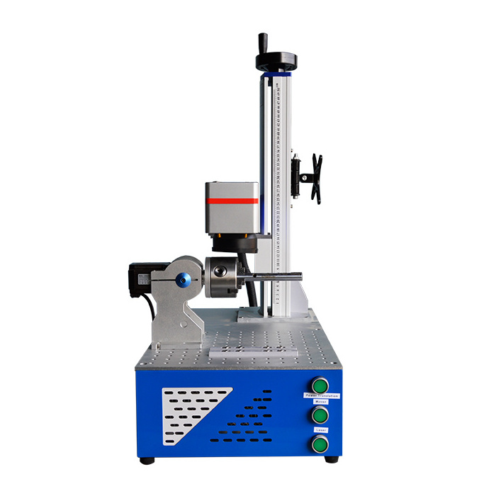 17% discount! 20w 30w 50w Fiber Laser Marker/ Engraver/ Laser Marking/engraving Machine For Metal/watches/stainless Steel rotary