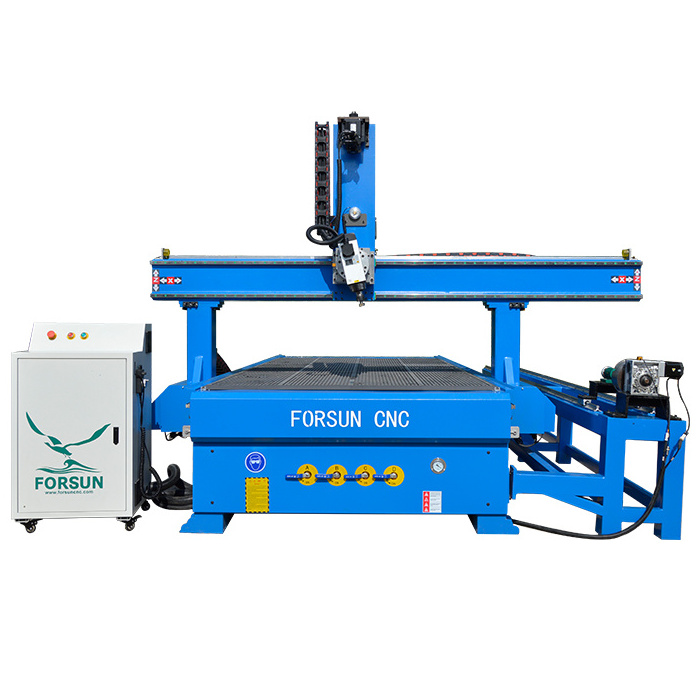 40% discount!1325  4axis 220v 380v 2.2kw 3kw 3.7kw 1325  4 axis wood cnc router machine with 9.0kw HSD spindle for sale