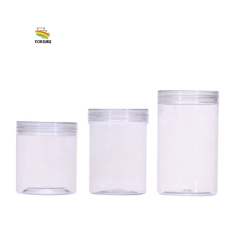 450 ml 500 ml 750 ml large body butter jars plastic food jars kitchen cookie sealed cans plastic jar with screwed lid