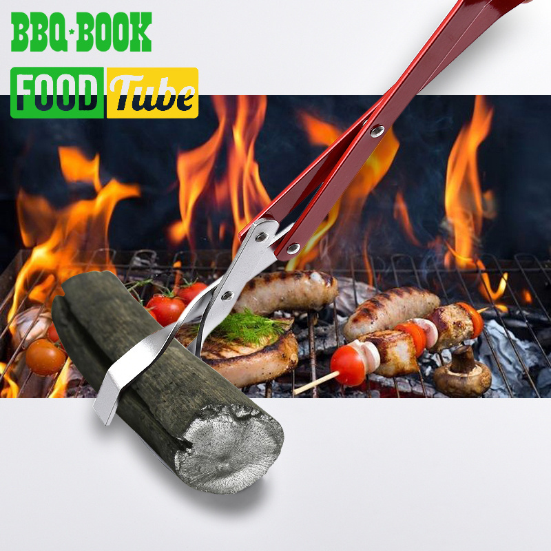 BBQ Tool Kitchen Grill Accessories Camping Multifunction Barbecue Tongs Charcoal Tongs