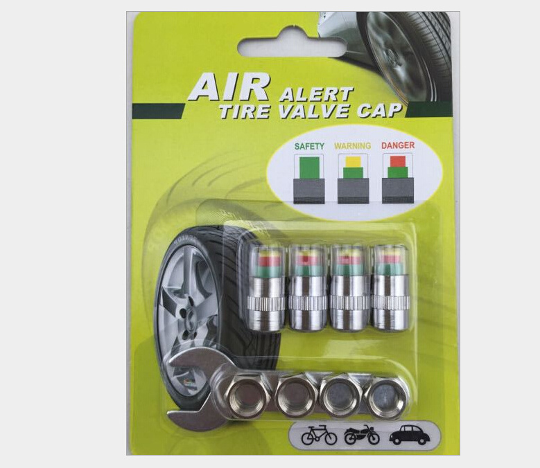 Car Air Alert Monitor Wheel Pressure 2.4 Bar Measuring Tire Air Valve Stem Dust Cap