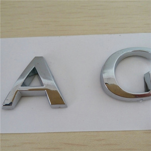 Chrome Plastic Custom 3D Decals Auto Lettering Emblem Car Badge Sticker