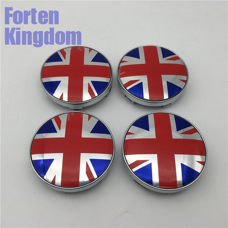 60mm United Kingdom Flag Logo British ABS Plastic Paint Vehicle Wheel Hubcap Wheel Centre Car Center Caps