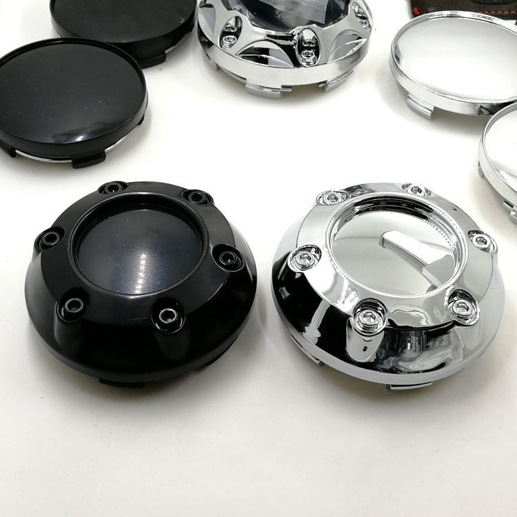 68mm Chrome Black Blank Car Custom Modified Universal Wheel Hub Center Caps Cover