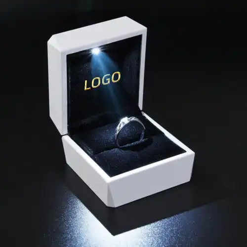 FORTE PACKAGING Earrings necklace cuba link chain boxes luxury Custom ring jewelry boxes jewellery packaging with led light