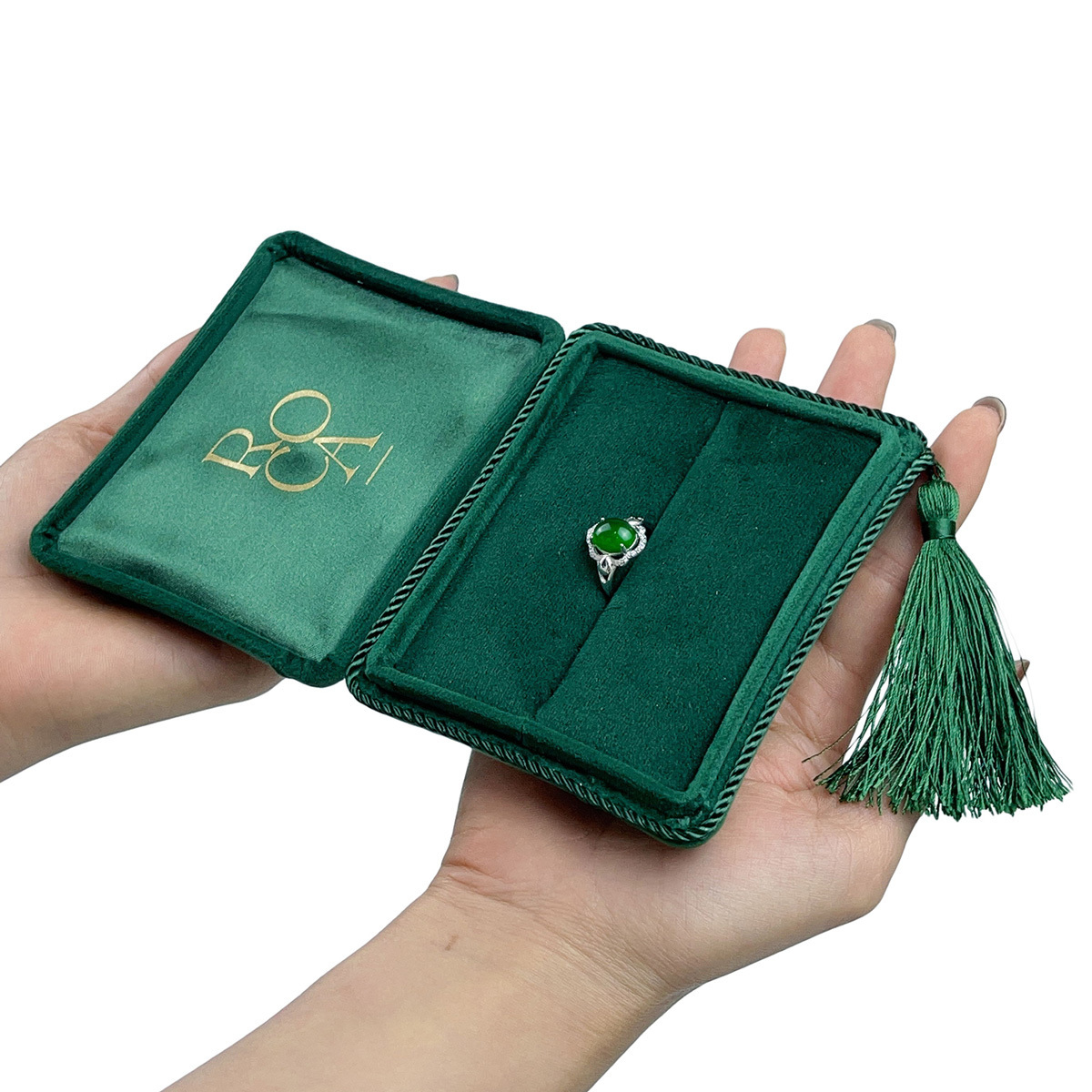 Forte Tassel Jewelry box New Designed Custom Logo Jewelry Box  Ring Pendant Set Box For Jewelry Storage