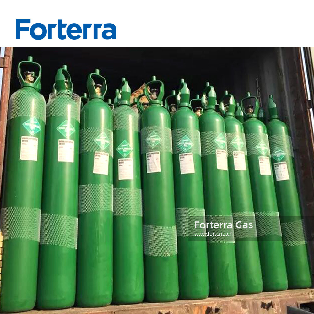 Factory Price High Purity 99.9999% Oxygen Gas 50L Seamless Steel ISO Standard O2 Oxygen Gas Cylinder