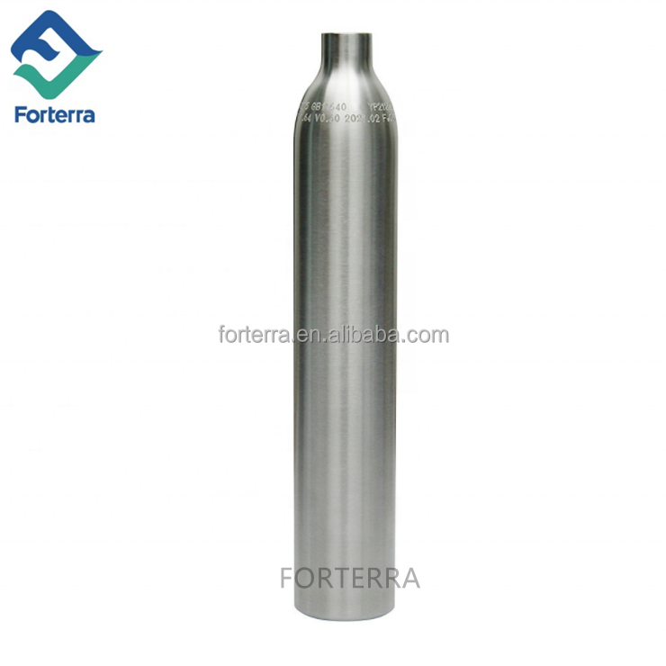 China Best Quality Food Grade TPED certified CO2 Cartridge Soda Gas Cylinder for Soda Maker Aluminum CO2 Gas Bottle