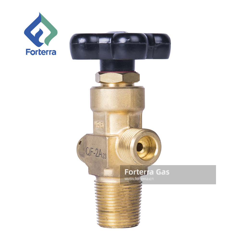 Industrial CO2 Gas Cylinder Valve G5/8 Outlet Thread 15Mpa Brass QF-2A Valve for CO2 Cylinder