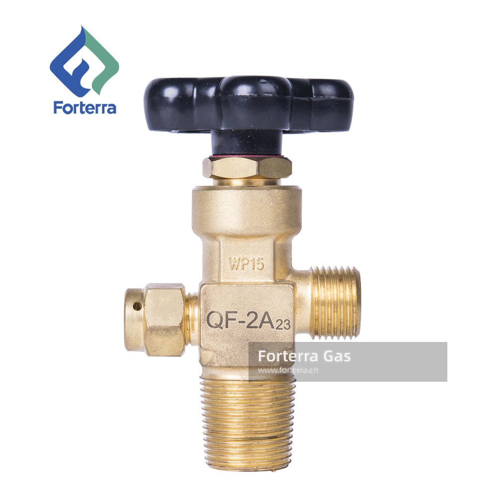 Industrial CO2 Gas Cylinder Valve G5/8 Outlet Thread 15Mpa Brass QF-2A Valve for CO2 Cylinder