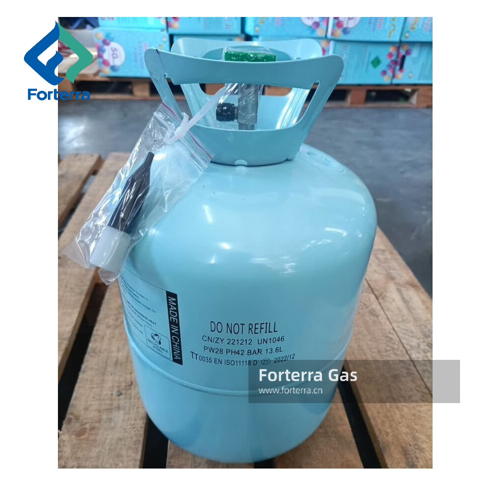 Hot Selling Big Disposable Hellium Gas Tank 22.3L 50LB Filling Helium Balloon Gas Cylinder For Holiday Decoration