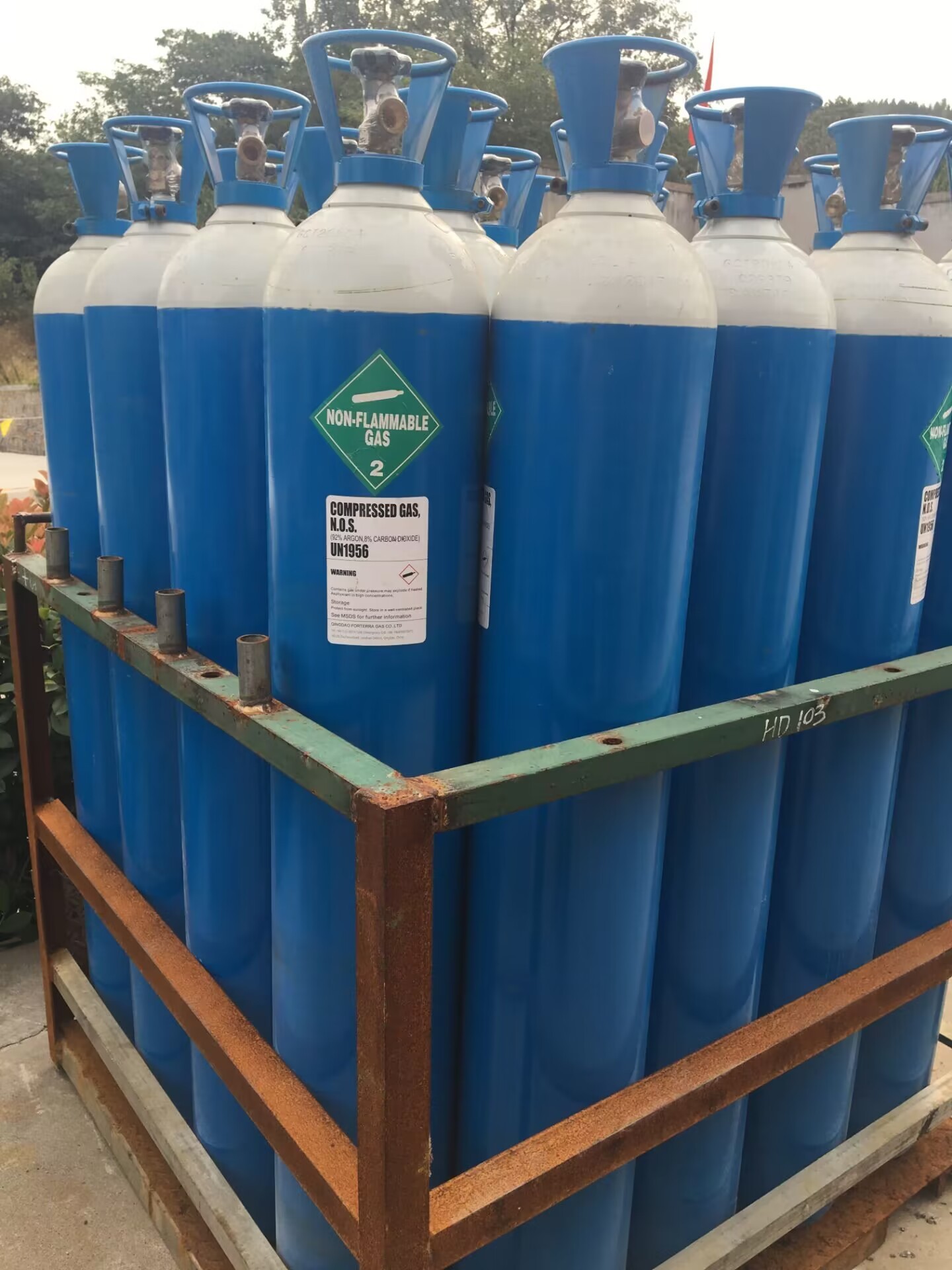 Industrial Welding Mixture Gas 50L Argon CO2 Gas Mixture 200Bar Mix Gas Cylinder Price