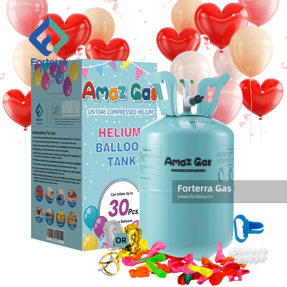 Disposable 2.2L 3.3L Helium Gas Tank Steel Cylinder 7L 13.4L 22.3L Hellium Balloon Gas Tank For Festival Use