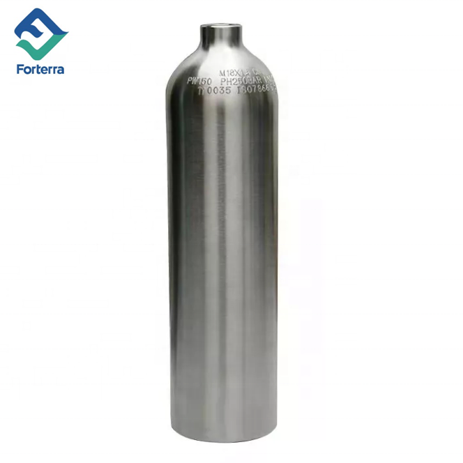 China Best Quality Food Grade TPED certified CO2 Cartridge Soda Gas Cylinder for Soda Maker Aluminum CO2 Gas Bottle