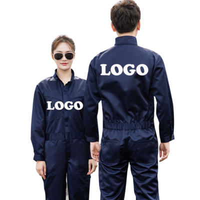 Logo Customized Work Overall Uniform Men Women Working Coveralls Welding Suit Car Repair Workshop Mechanic Uniform