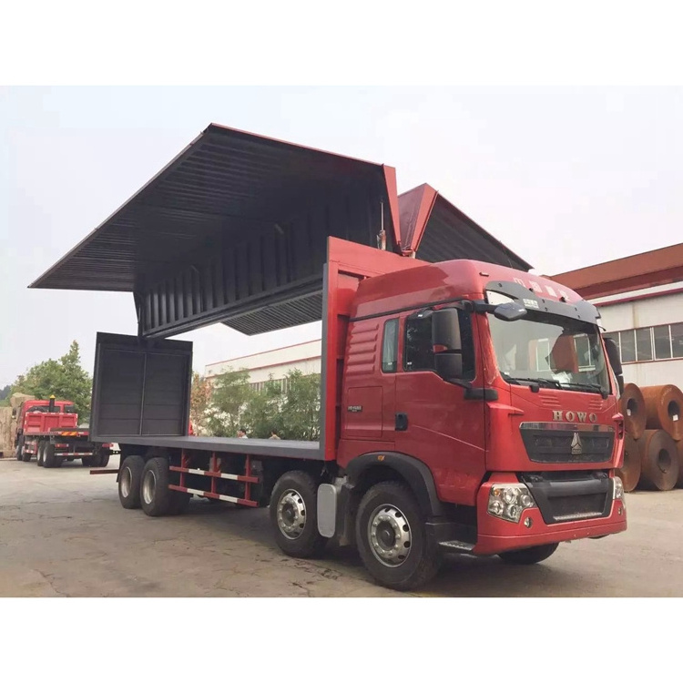 HOWO truck wing box wing opening truck for Africa