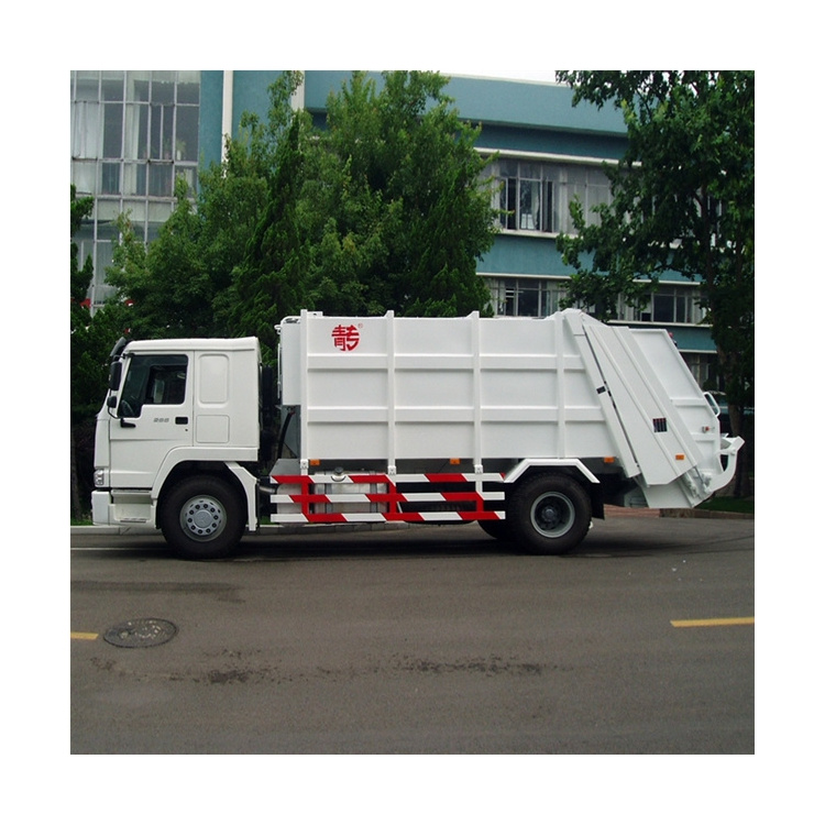 China HOWO 4x2 14cbm garbage truck for sale in dubai