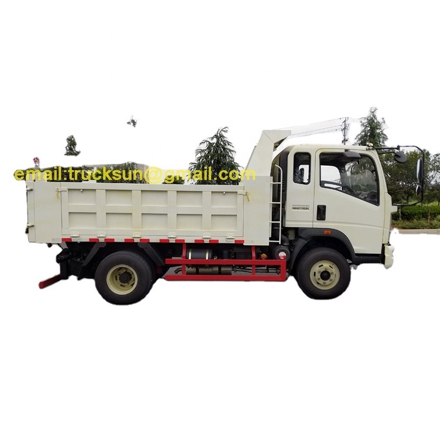 SINOTRUK HOMAN 6 Tires 2 tons- 10 tons Light dump tipper truck ZZ3168F3414D1R EURO IV ENGINE