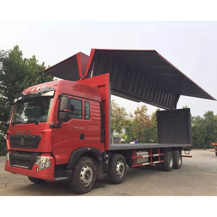 HOWO truck wing box wing opening truck for Africa