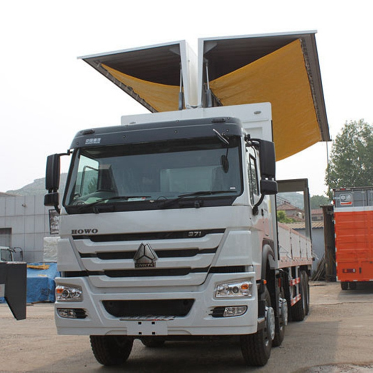 Sinotruk HOWO 8x4 wing body open truck for  Senegal