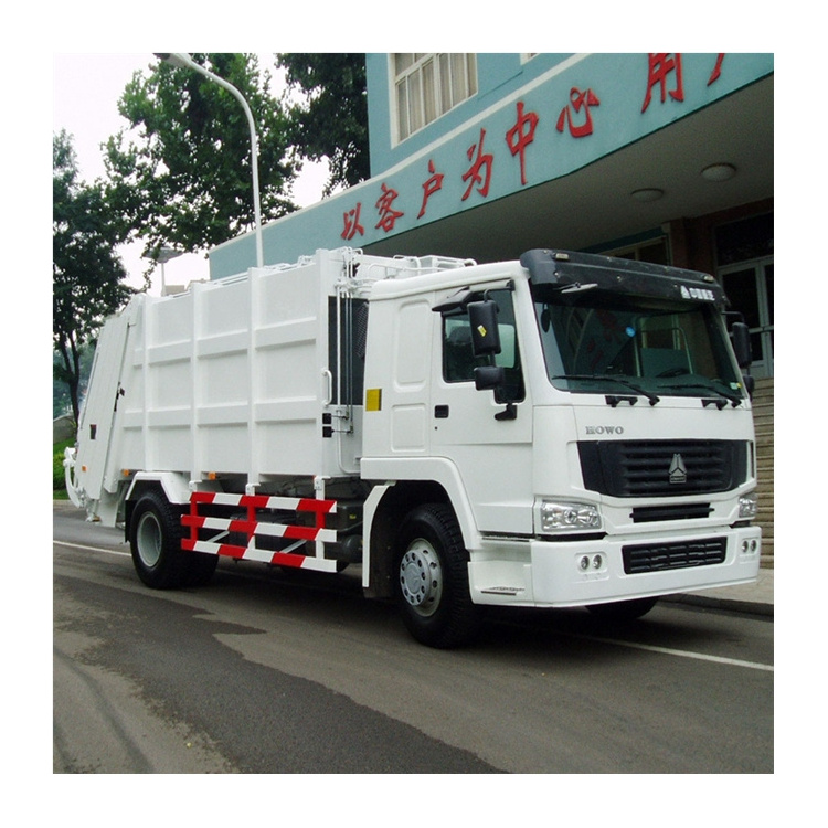 China HOWO 4x2 14cbm garbage truck for sale in dubai