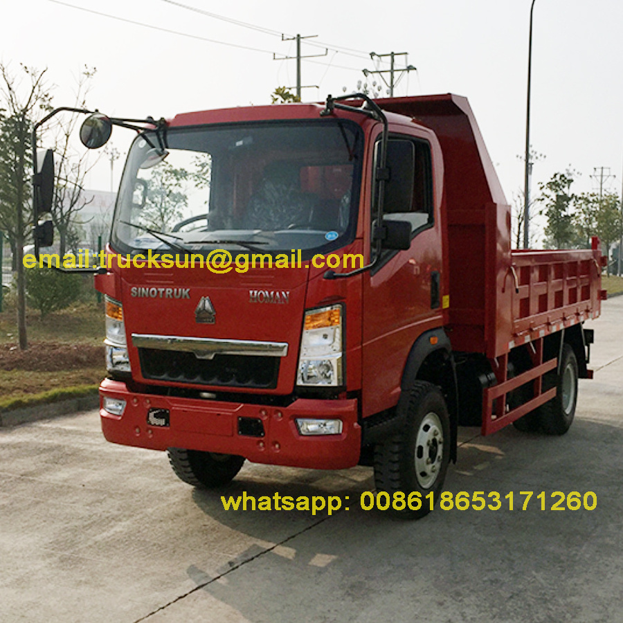 Sinotruk HOMAN 6 wheeler tipper truck 12 ton Euro 4 engine ZZ3048E3525D143H Peru