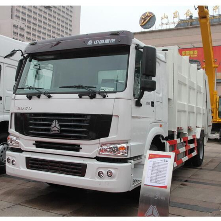 China HOWO 4x2 14cbm garbage truck for sale in dubai