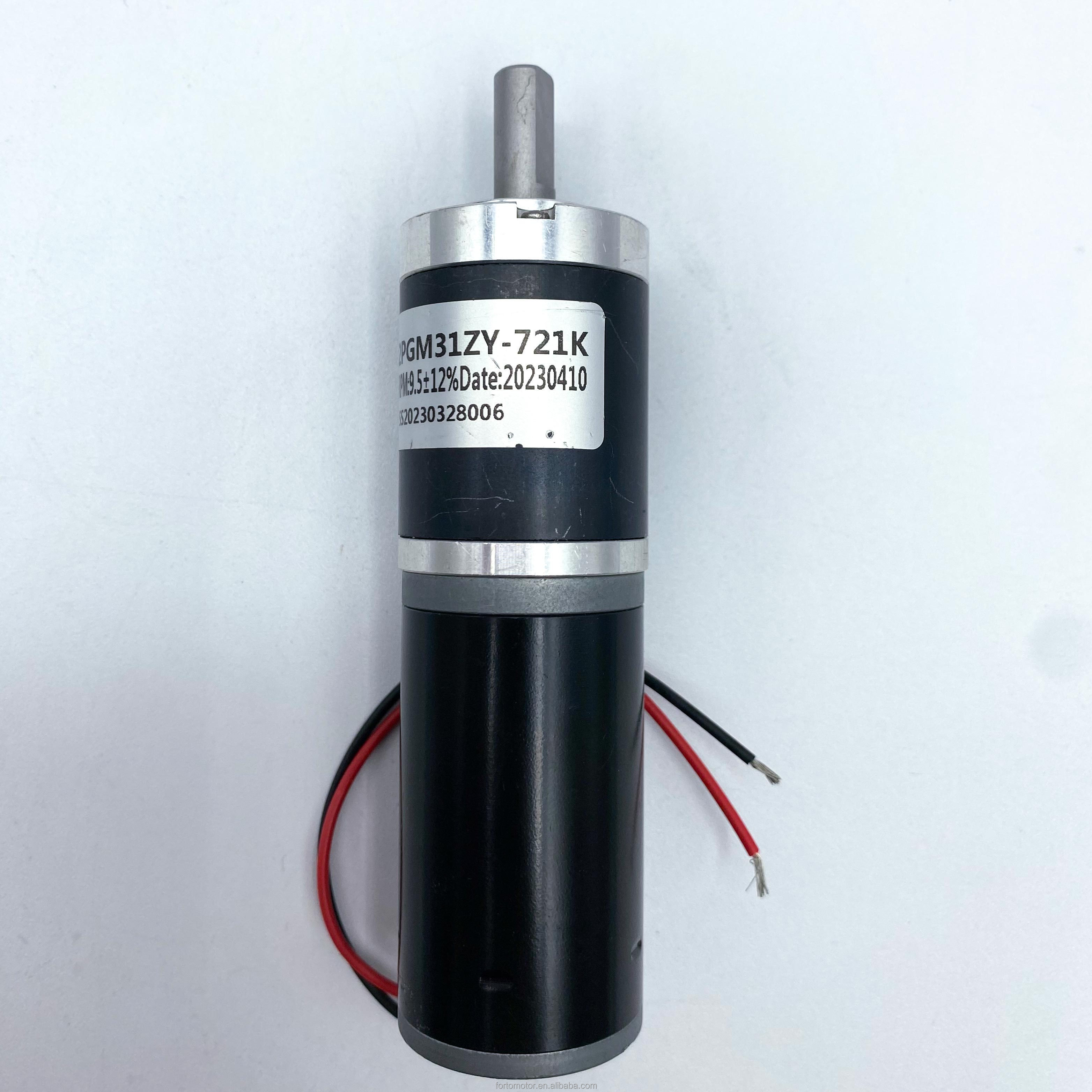 FORTO MOTOR Micro 3V 6V 12V 24V 32mm Gearbox Planetary Permanent Magnet Bldc Brushless Brushed DC gear motor