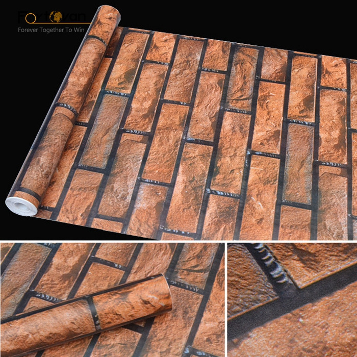 Bricks Stone Realistic Real Look Vinyl Wallpaper