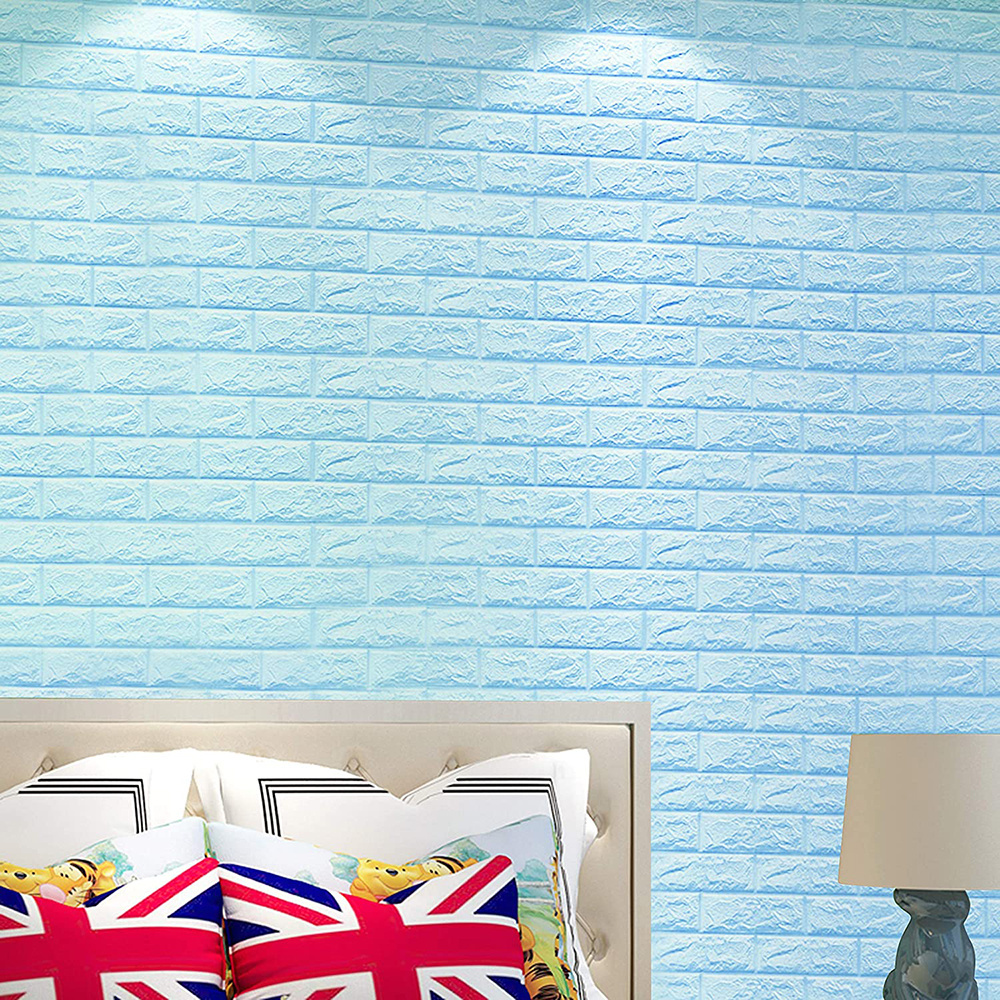 3D Self-Adhesive Brick Wall Stickers DIY Stone Pattern Home Decoration Kitchen living room Waterproof Tile Wall Stickers