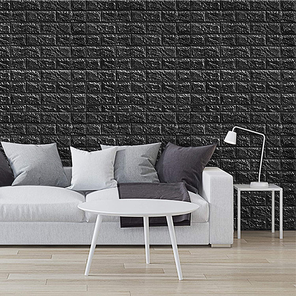 3D Self-Adhesive Brick Wall Stickers DIY Stone Pattern Home Decoration Kitchen living room Waterproof Tile Wall Stickers