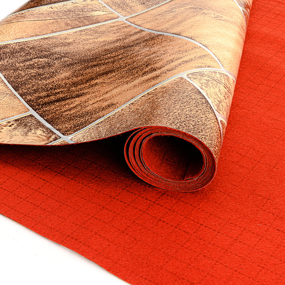 PVC PET Linoleum Vinyl Rolls Flooring For Interior Decoration  For Boats