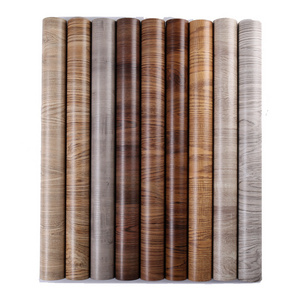 embossed wood pvc self adhesive wallpaper for home decoration