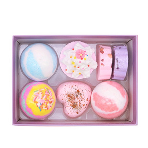 Wholesale Private Label Custom Packing Vagen Natural Organic Colorful Fizzy Bath Bombs Toys Inside