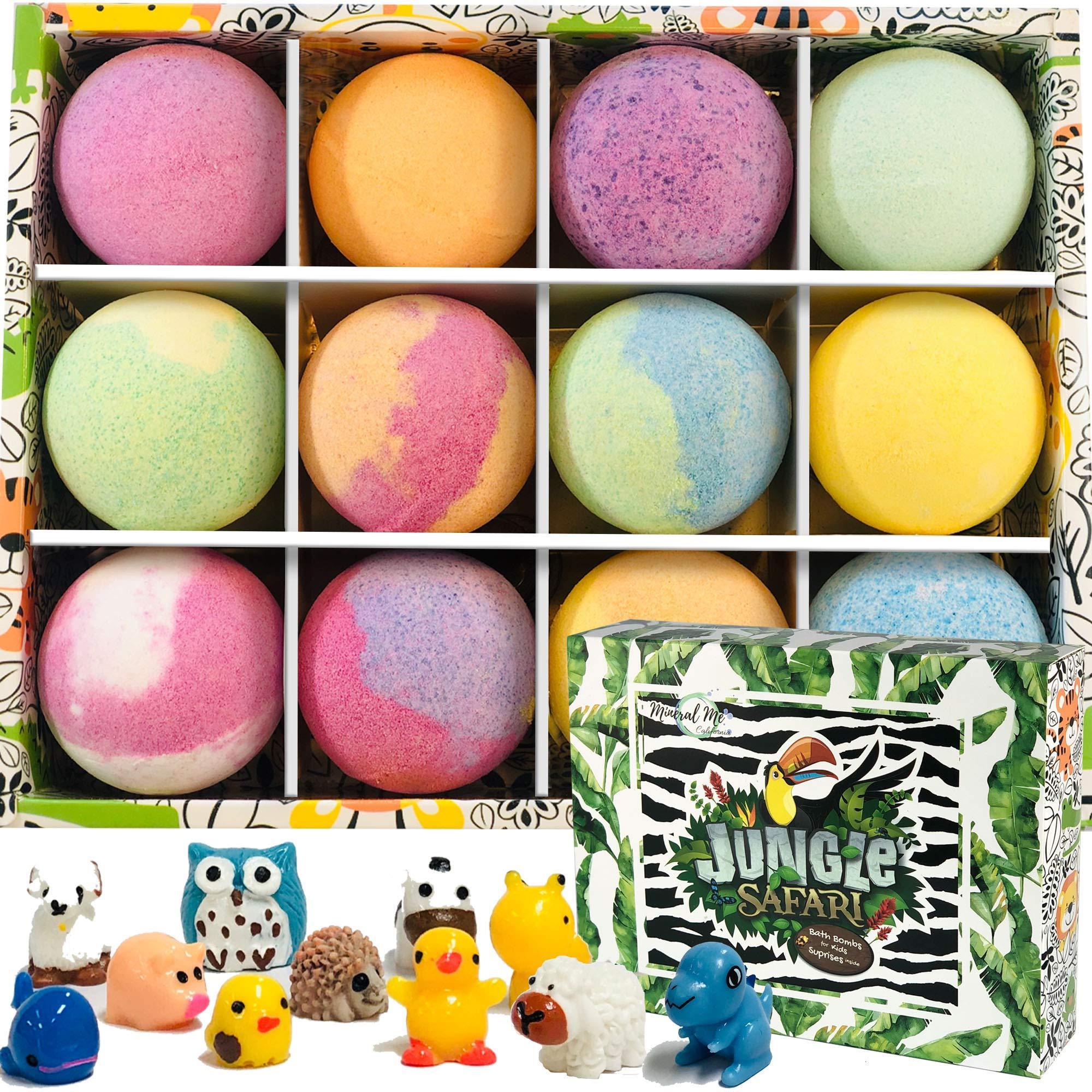 Efferves Safe Colorful Fizzies Organic Kids Children Bath Bombs Boys Bubble BathBomb With Surprise Toy Inside