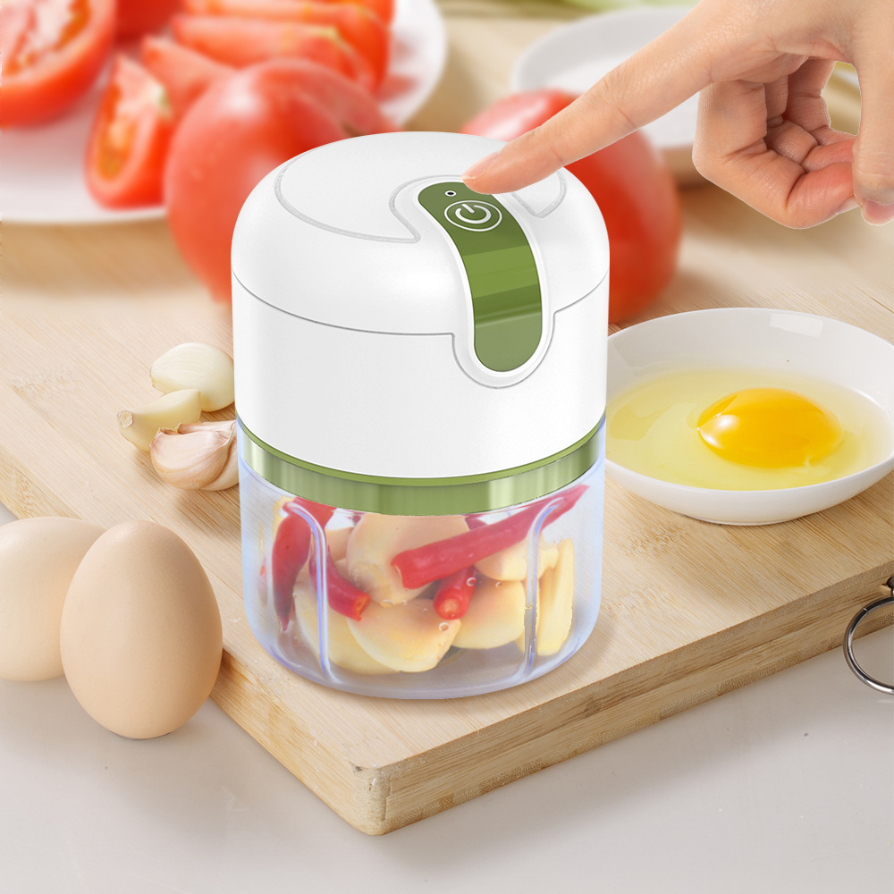 Hand Held Manual Cordless Kitchen Blender Portable Slicer Vegetable Usb Charging Wireless Garlic Electric Food Mini Chopper