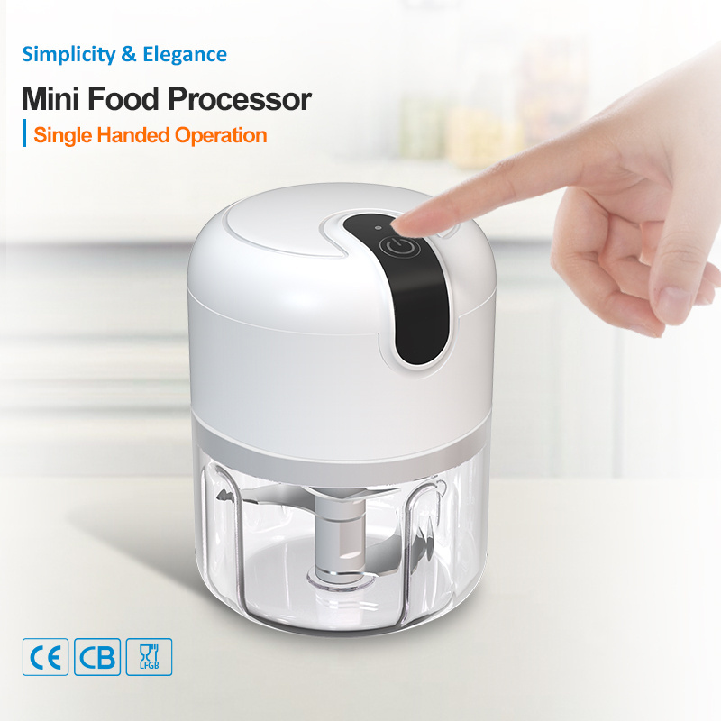 Hand Mixer Kitchen Blender Portable Hand Held Cordless Usb Rechargeable 4 In 1 Wireless Garlic Food Electric Mini Chopper