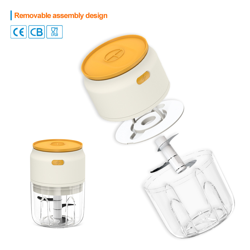 Slap Control 250Ml As Cup Kitchen Garlic Vegetable Meat Usb Wireless Mini Electric Food Chopper