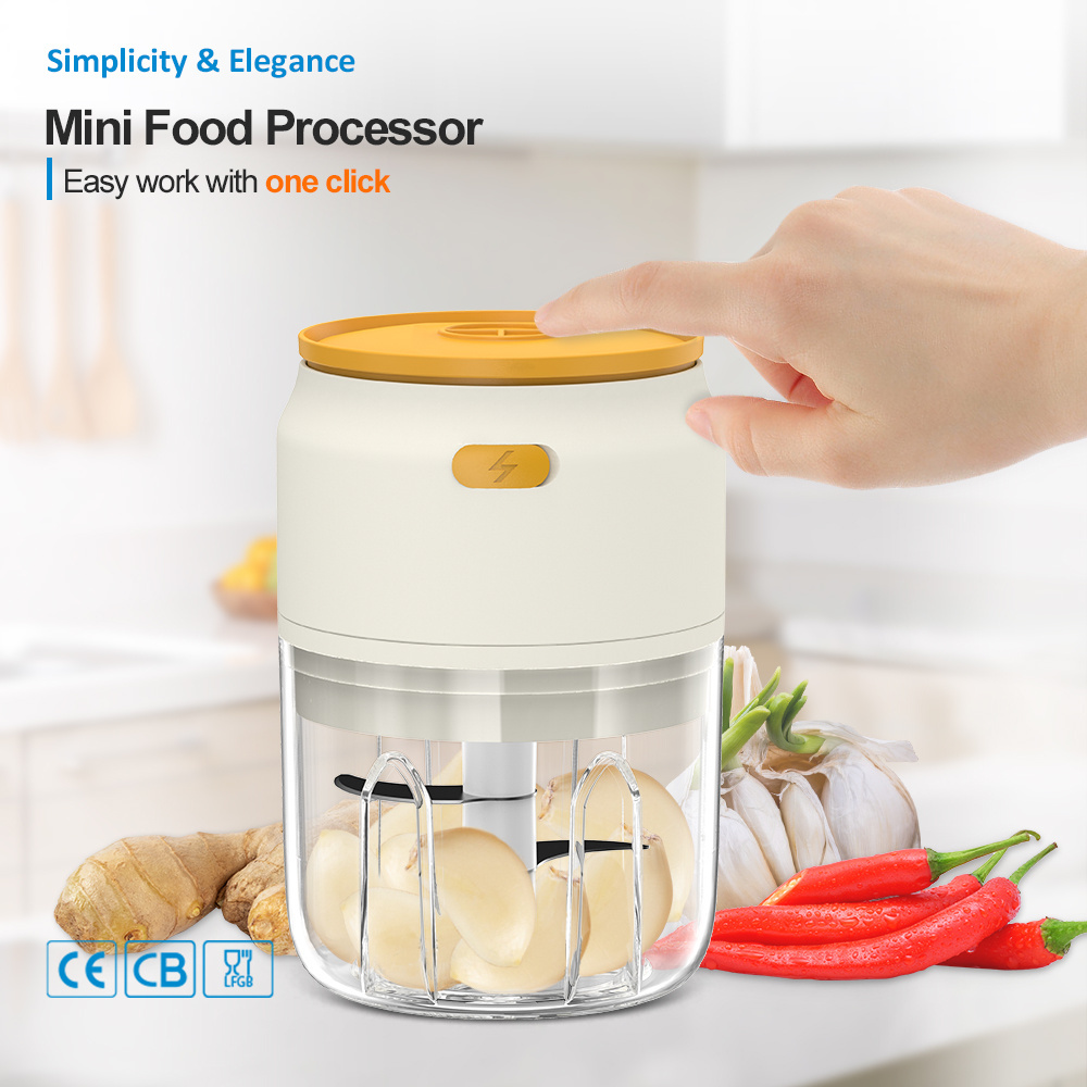 Slap Control 250Ml As Cup Kitchen Garlic Vegetable Meat Usb Wireless Mini Electric Food Chopper