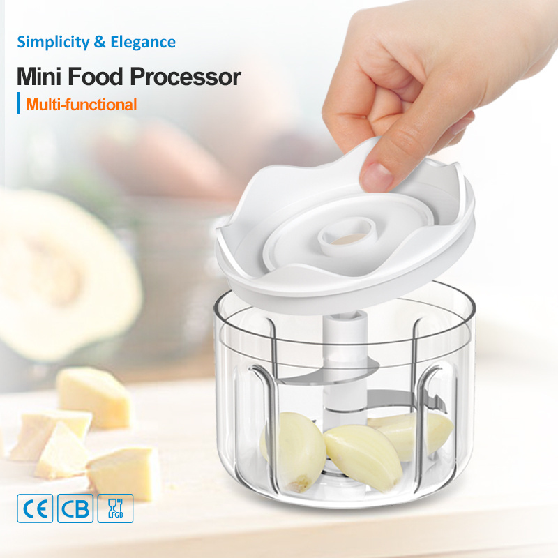 Garlic Processor Multifunction Plastic Fruit Small Food Usb Charging Electric Speedy Manual Hand Pull Mini Vegetable Chopper