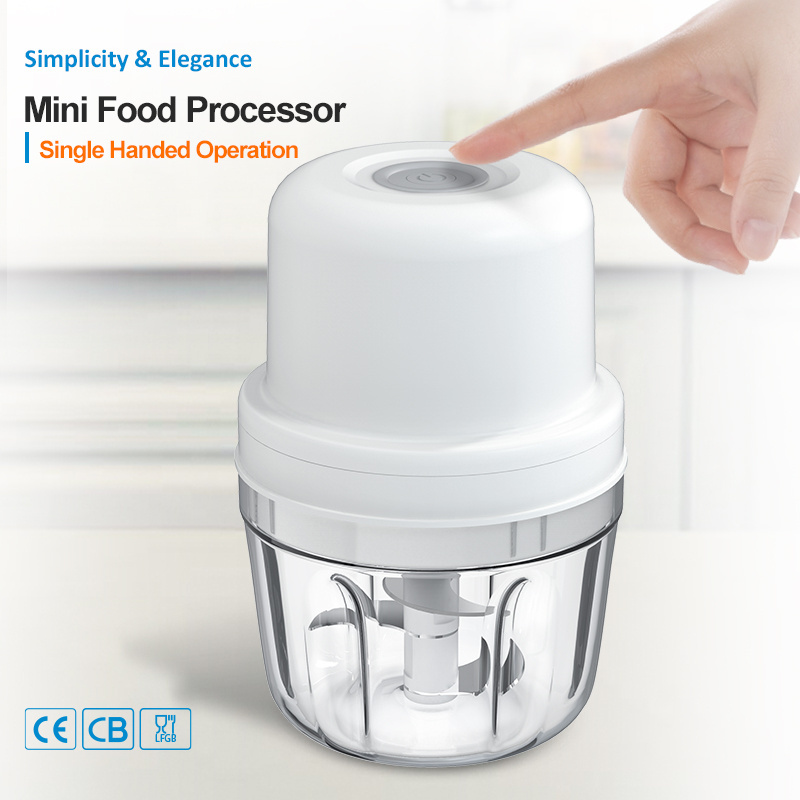 Portable Rechargeable 300Ml Cup Kitchen Garlic Meat Vegetable Usb Electric Cordless Mini Food Chopper