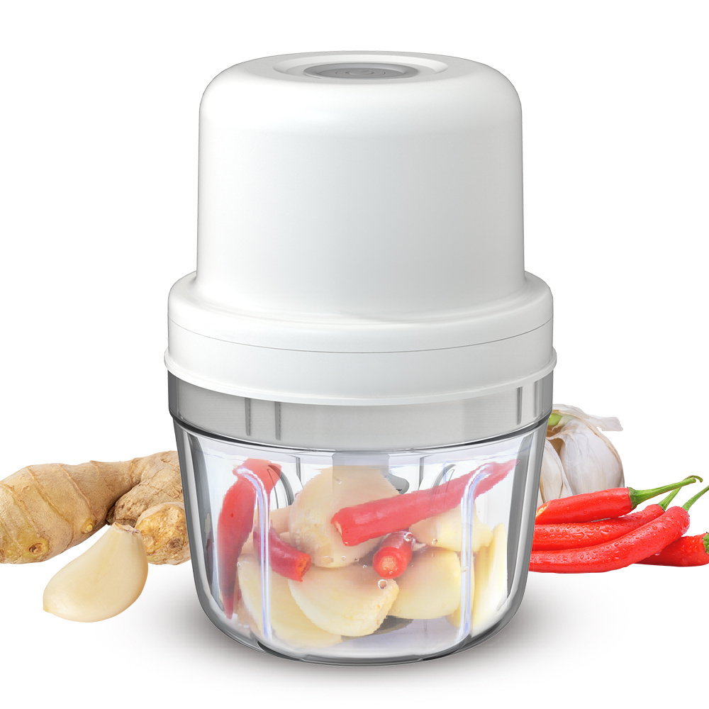 Portable Rechargeable 300Ml Cup Kitchen Garlic Meat Vegetable Usb Electric Cordless Mini Food Chopper