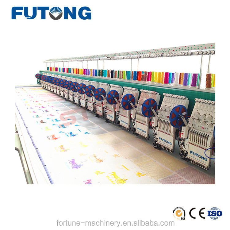 Newest arrival latest high speed flat 12 heads embroidery machine for sale