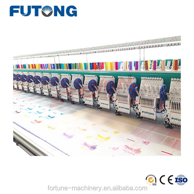 Newest arrival latest high speed flat 12 heads embroidery machine for sale