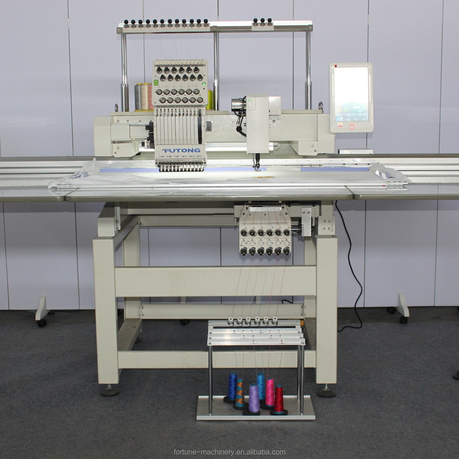 Single Head Flat+Chenille mixed embroidery machine