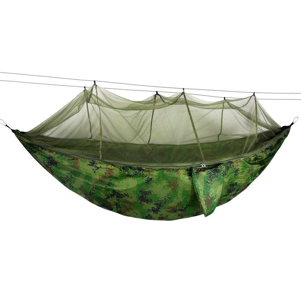 Outdoor Ripstop Parachute haven flat Hammock swing tent luxury throne blanket Camping with Mosquito Net Rainfly Hammocks