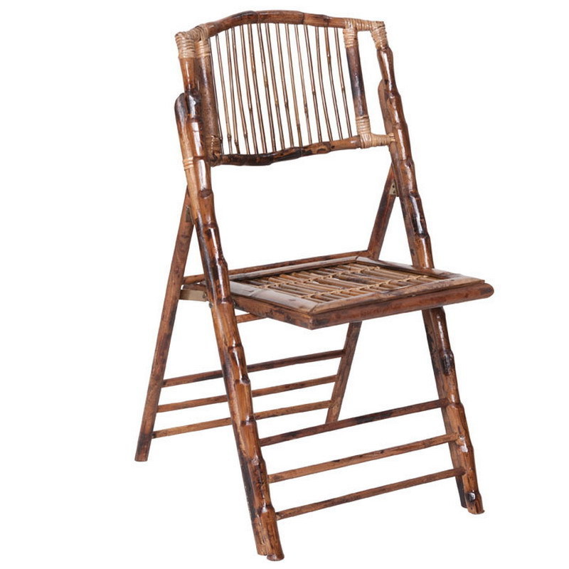 Wholesale European and American style wooden and bamboo folding chairs for outdoor wedding events