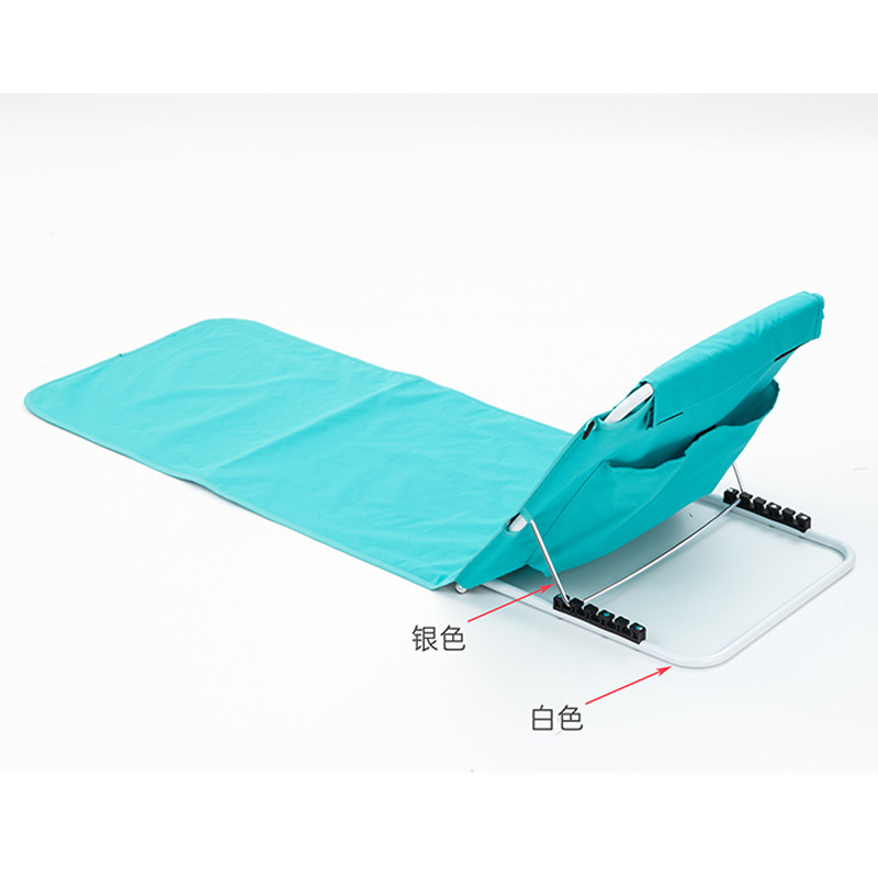 Wholesale Custom Folding Beach Chaise Lounge Reclining Collapsible Camping Portable Backpack Beach Chair With Shoulder Strap