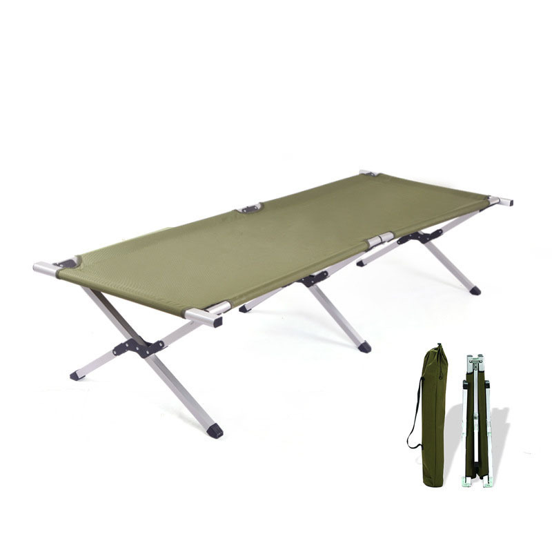 Outdoor Ultralight Aluminum Civil Emergency Disaster Relief Camping Folding Marching Bed Camping Bed