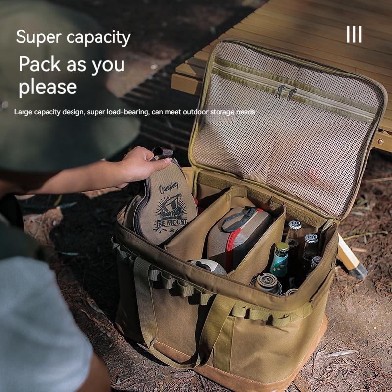 Newest Outdoor Gear Carrying Box Dividable Camping Equipment Case Travel Storage Camping Tools Organizer Holder Bag